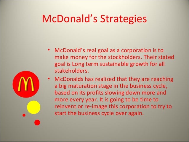 mcdonalds diversification strategy